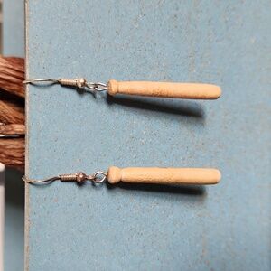 Baseball Bat Earrings